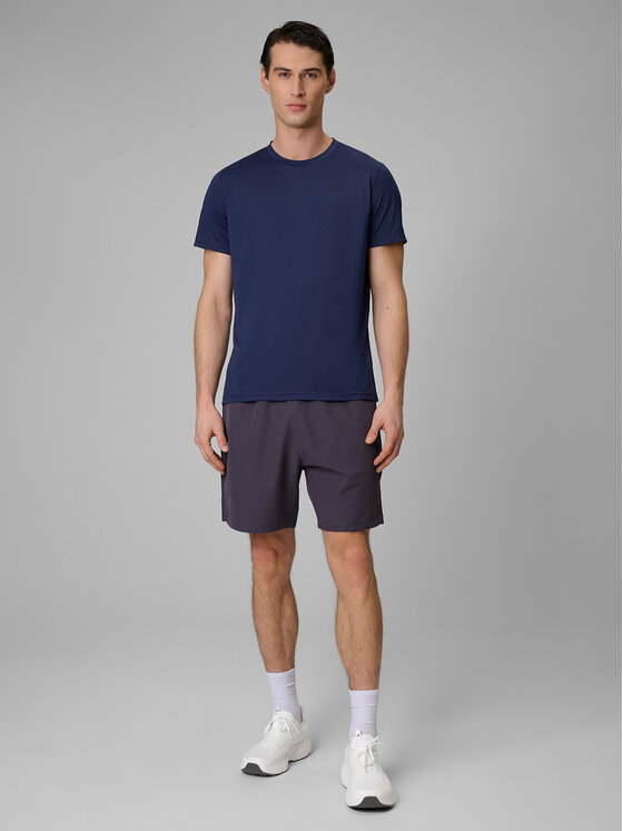 4F 4F Koszulka techniczna MULTI ACTIVE Granatowy Regular Fit