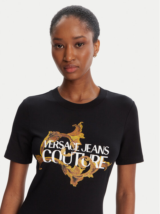 Versace Jeans Couture Versace Jeans Couture Rochie de zi 79HAOE06 CJ02E Negru Regular Fit