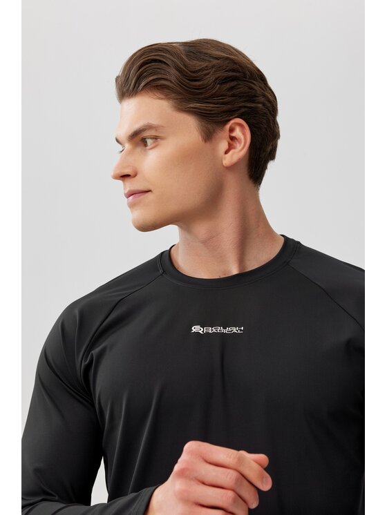 ROUGH RADICAL ROUGH RADICAL Koszulka techniczna PROOF TEE LS Czarny Reglan Fit