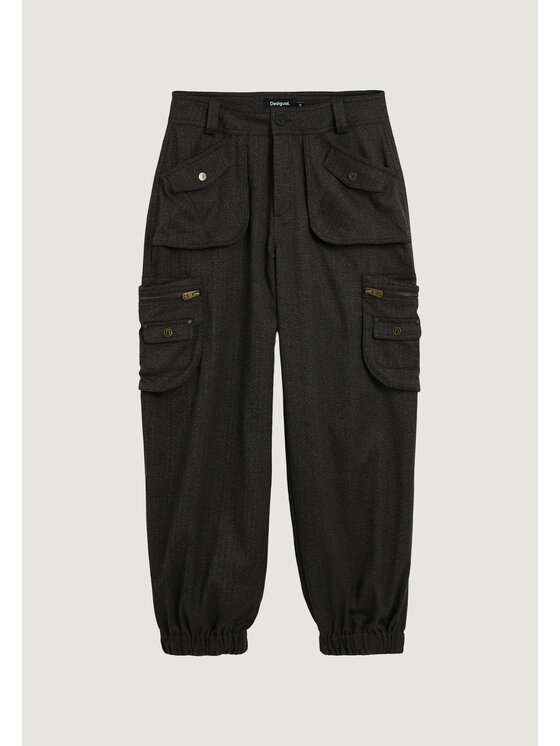 Desigual Desigual Chinosy PANT_URBAN Brązowy Urban Fit