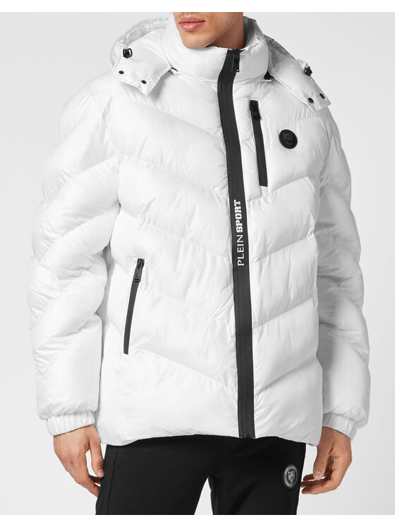Plein Sport Plein Sport Giubbotto invernale 53 Bianco Regular Fit