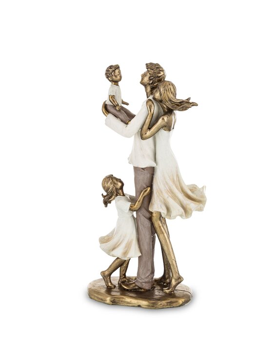 MIAhome MIAhome Figurka młodzi rodzice FAMIGLIA FELICE Złoty