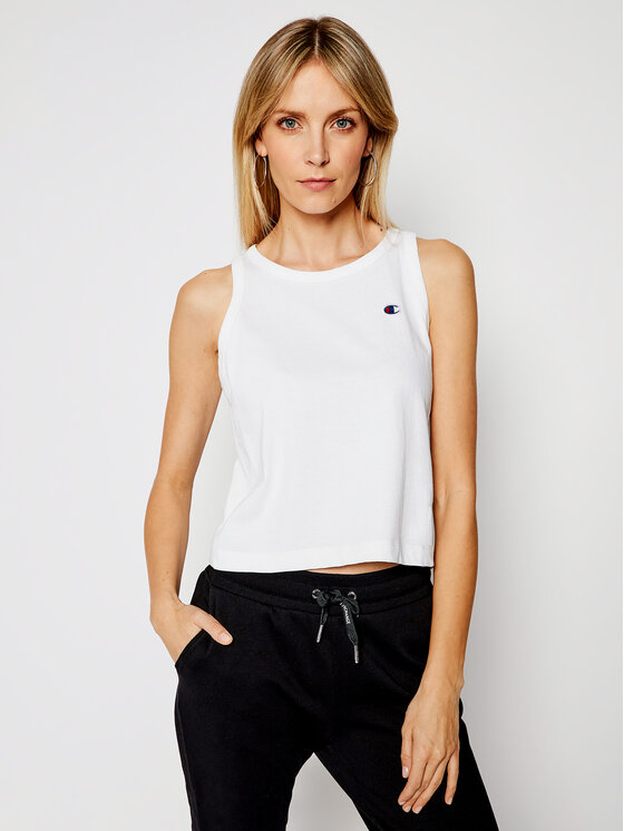 Champion Champion Top Ribbed Insert 112734 Weiß Custom Fit