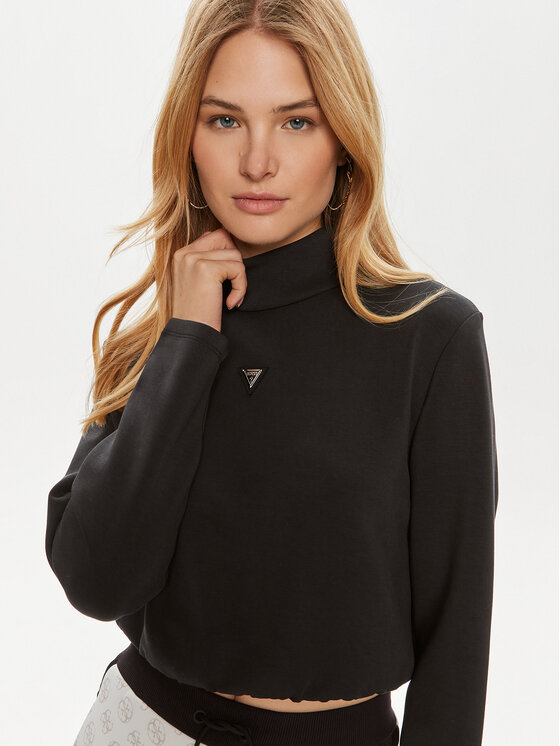 Guess Guess Džemperis Olympe V4YQ05 KCAY2 Juoda Regular Fit