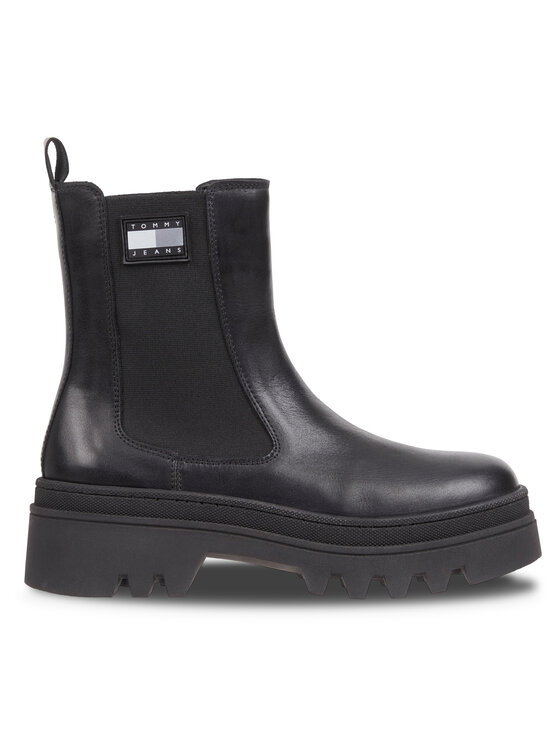 Tommy Jeans Tommy Jeans Μποτάκια με λάστιχο Tjw Fashion Chelsea EN0EN02295 Μαύρο