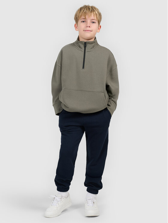 4F 4F Spodnie dresowe BASIC+ Granatowy Oversize