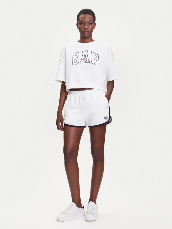 Gap Gap Bluza 778442-02 Biały Oversize