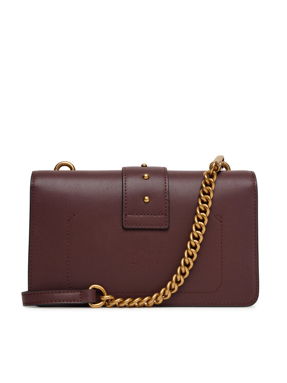 PINKO PINKO Handtasche Love One Mini ST.CL Al 25-26 PLTT 105856 A0F1 Dunkelrot