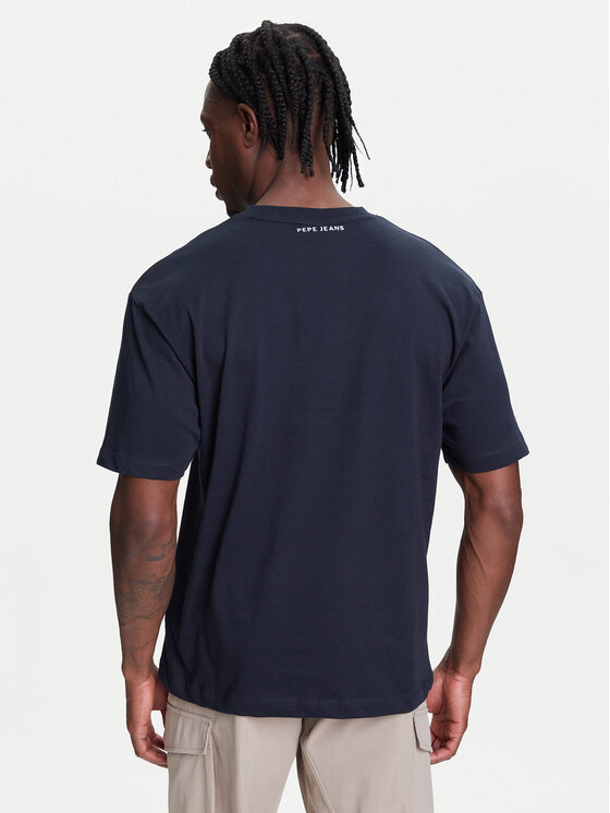 Pepe Jeans Pepe Jeans T-Shirt Red Bull Racing History RM500020 Granatowy Regular Fit
