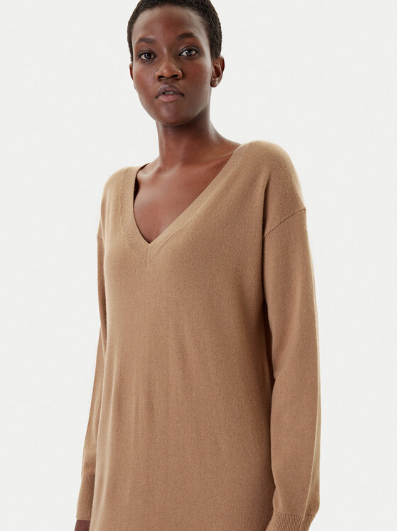 Weekend Max Mara Weekend Max Mara Sukienka dzianinowa Zenith 2525326012 Beżowy Regular Fit