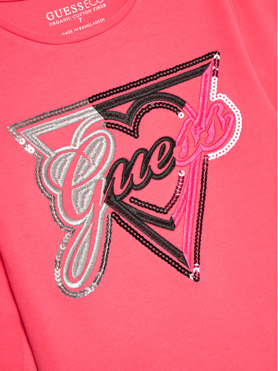 Guess Guess Bluse J4BI04 J1314 Rosa Regular Fit