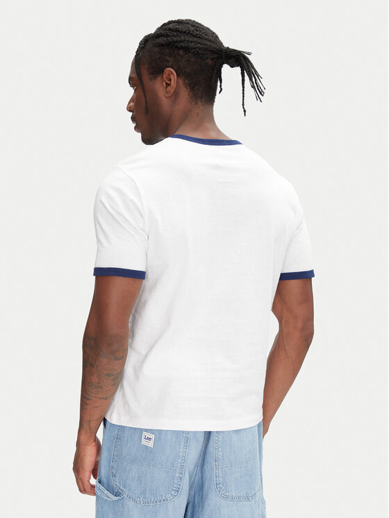 Jack&Jones Jack&Jones Тишърт Ringer 12277262 Бял Regular Fit
