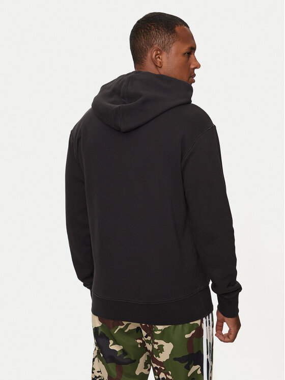 adidas Sweatshirt adicolor Outline Trefoil IU2373 Schwarz Loose Fit Modivo