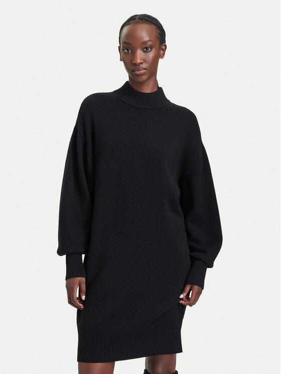 HUGO HUGO Džemper haljina Sorelleny 50571230 Crna Oversize