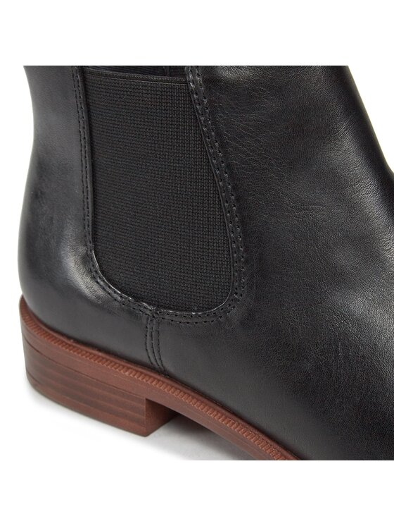 Clarks Clarks Μποτάκια με λάστιχο Taylor Shine 261119654 Μαύρο