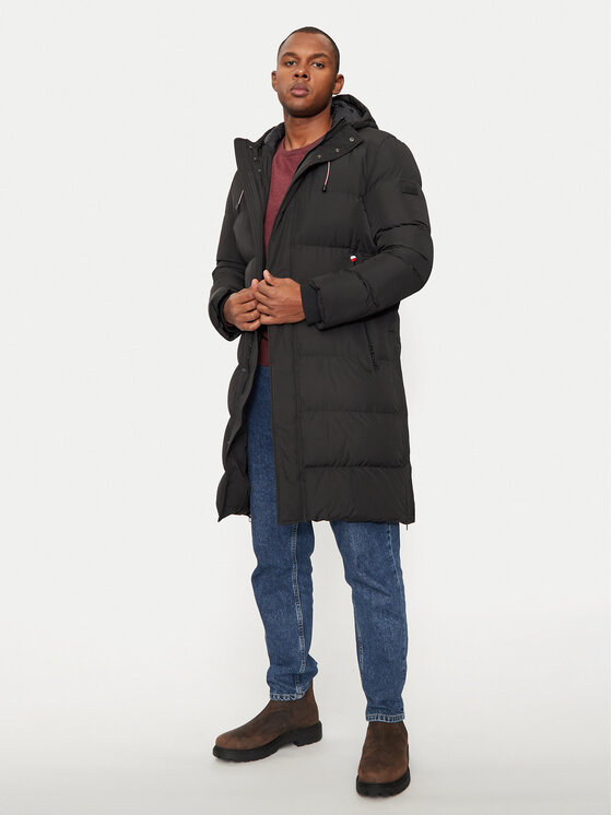 Hechter Paris Hechter Paris Vatovaná bunda 45018 142213 Čierna Regular Fit