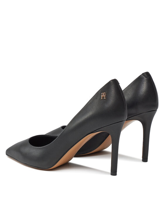 Tommy Hilfiger Tommy Hilfiger Обувки на ток Essential Pointed Pump FW0FW07861 Черен