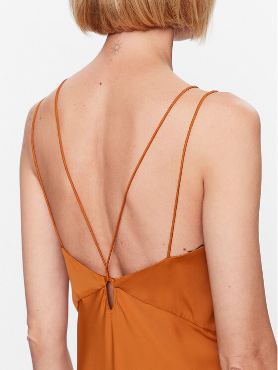 Calvin Klein Calvin Klein Повсякденна сукня K20K205865 Коричневий Regular Fit