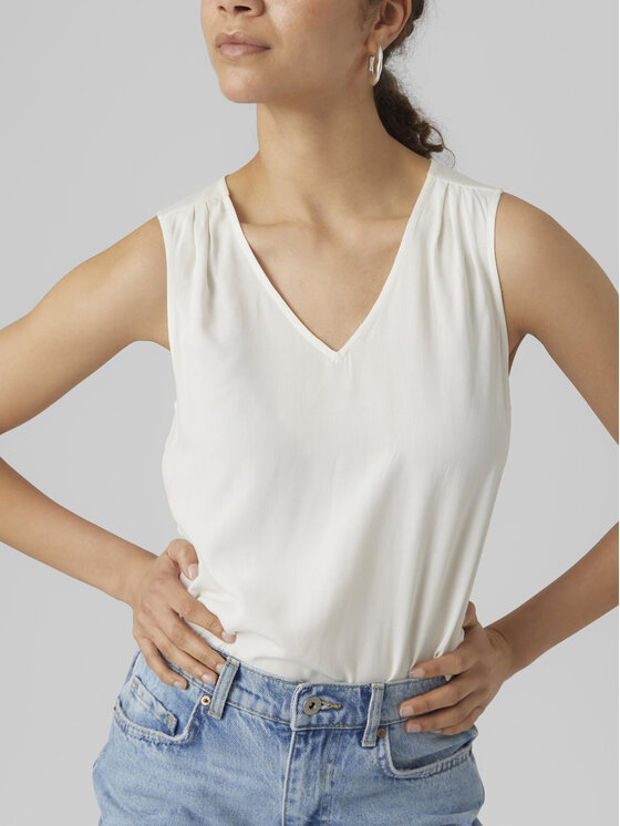 Vero Moda Vero Moda Bluză Brit 10286648 Alb Loose Fit