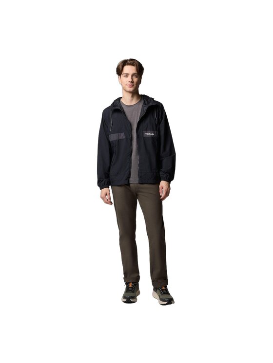Columbia Columbia Kurtka przeciwdeszczowa Spire Valley Hooded Windbreaker 2117051010 Czarny Regular Fit