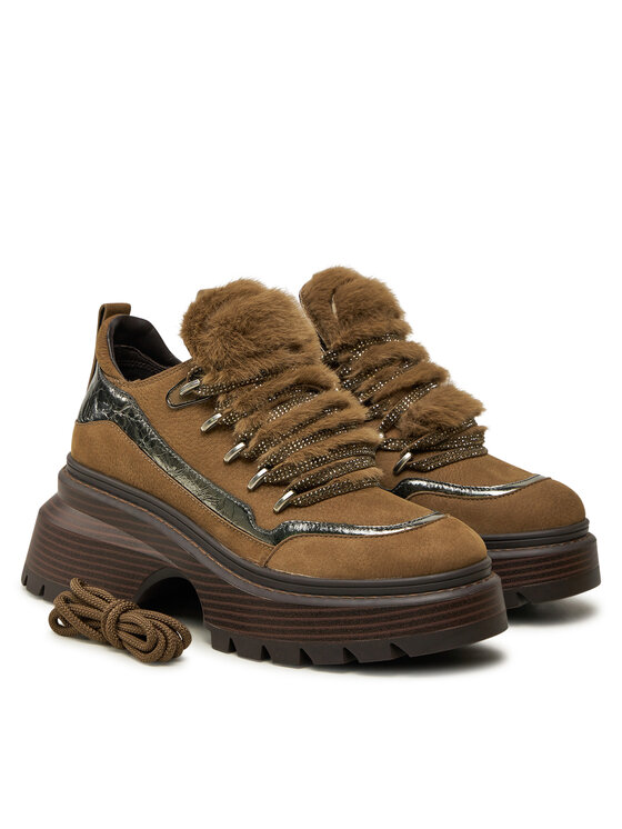 MICHAEL Michael Kors MICHAEL Michael Kors Īsi apavi Shiloh Bootie 40F4SSFE8L Brūns
