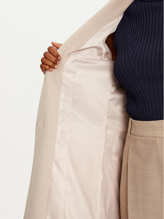Maryley Maryley Преходно палто 24IB808/14CA Бежов Regular Fit