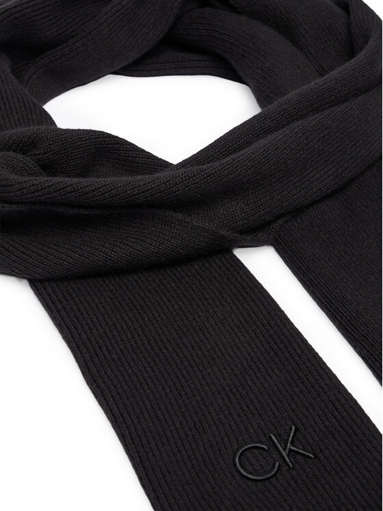 Calvin Klein Calvin Klein Šál Embroidery Fine K60K612601 Černá