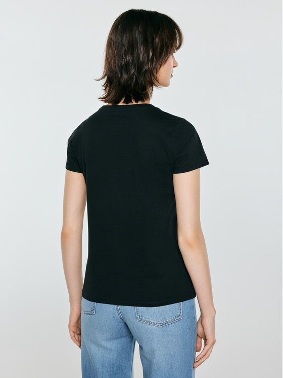 BIG STAR BIG STAR T-Shirt ERELLSA Czarny Basic Fit