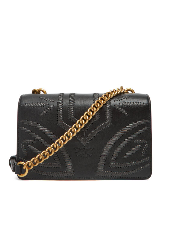 PINKO PINKO Дамска чанта Love One Mini Cl PE 25 PLTT 100059 A2C3 Черен