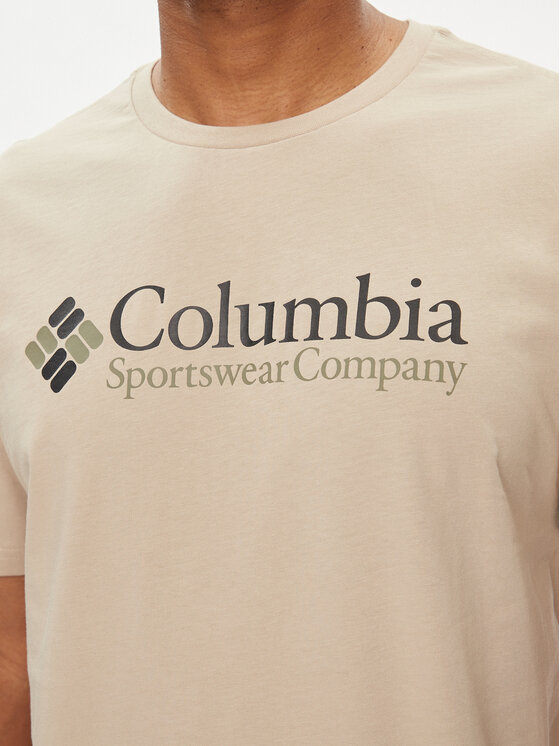 Columbia Columbia Majica Csc Basic Logo™ 1680053 Rjava Regular Fit