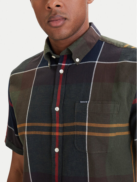 Barbour Barbour Košulja Douglas MSH5077TN11 Tamno zelena Regular Fit