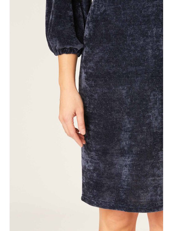 QUIOSQUE QUIOSQUE Každodenné šaty CHANILLE DRESS 2 Tmavomodrá Regular Fit