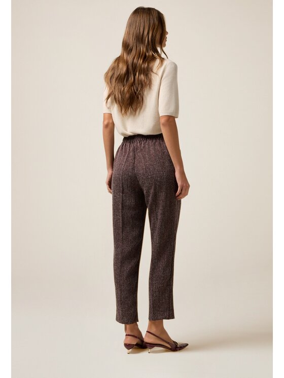 Oltre Oltre Pantaloni di tessuto P00IJ002423N036 Bordeaux Boy Fit