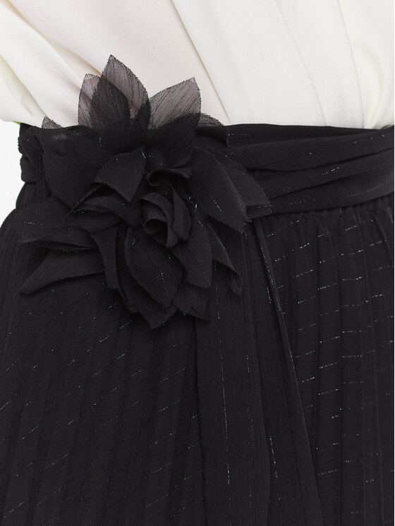 Dixie Dixie Plisirano krilo G319V007A Črna Regular Fit