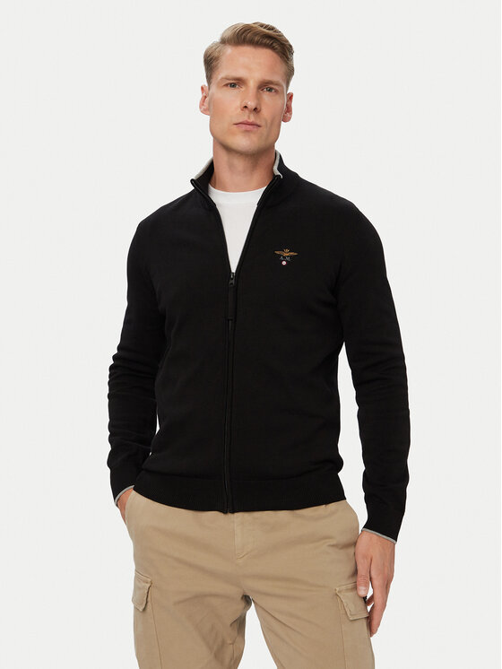 Aeronautica Militare Cardigan 262MA1632UL00506 Negru