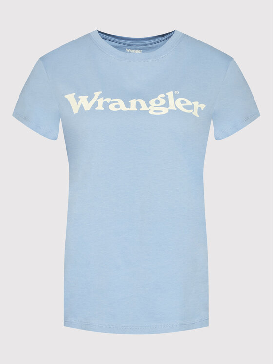 Wrangler Wrangler T-Shirt Della W7N4GHB40 Niebieski Regular Fit