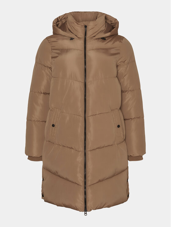 Vero Moda Curve Vero Moda Curve Μπουφάν χειμωνιάτικο 10297304 Καφέ Regular Fit