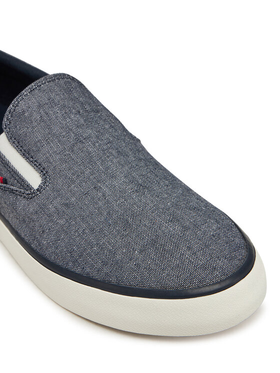 Tommy Hilfiger Tommy Hilfiger Кросівки Th Hi Vulc Low Slip On Ch FM0FM05390 Голубий