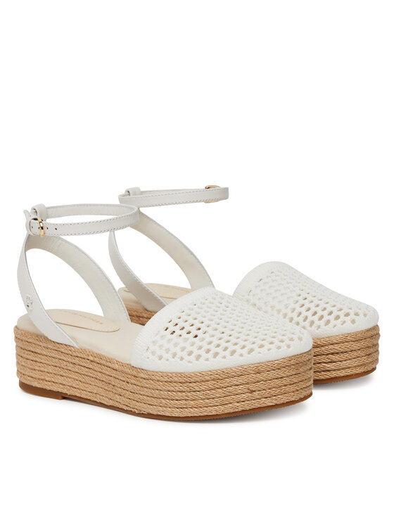 Tommy Hilfiger Tommy Hilfiger Espadrilles Knit Mesh Espadrille Platform FW0FW08743 Weiß