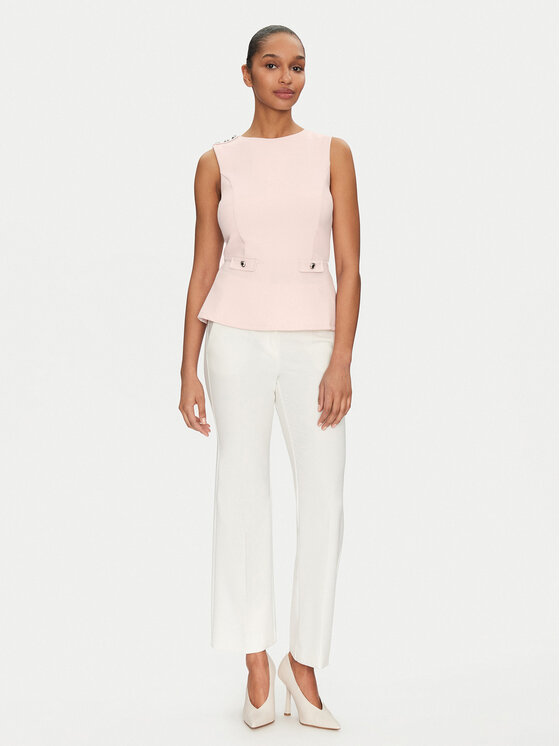 Guess Guess Majica W5GP54 KCBO2 Ružičasta Regular Fit