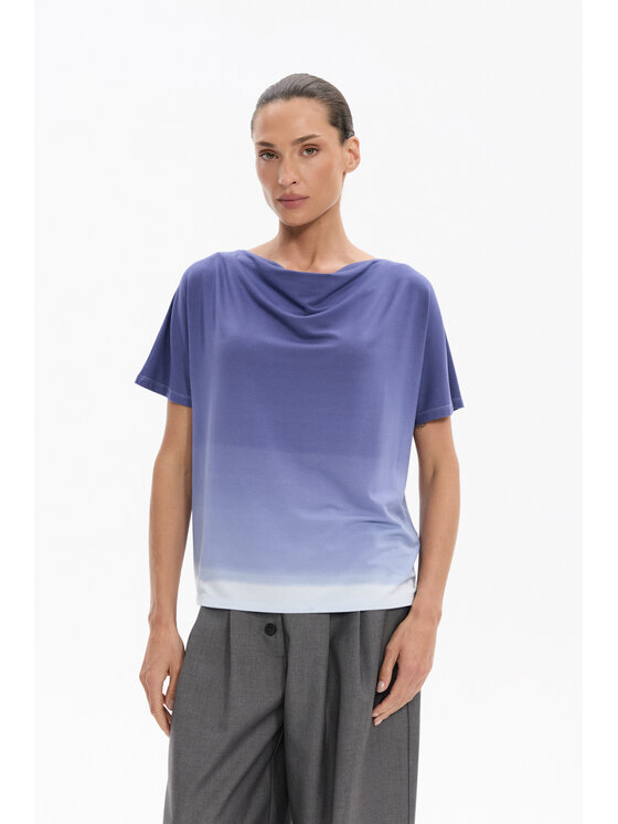Deni Cler Milano Deni Cler Milano T-Shirt T-DC-T251-F5-20-50-1 Niebieski Regular Fit