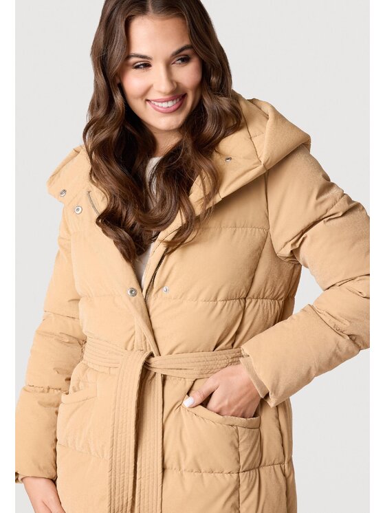 QUIOSQUE QUIOSQUE Płaszcz QUIOSQUE 9VS001142 Beżowy Regular Fit