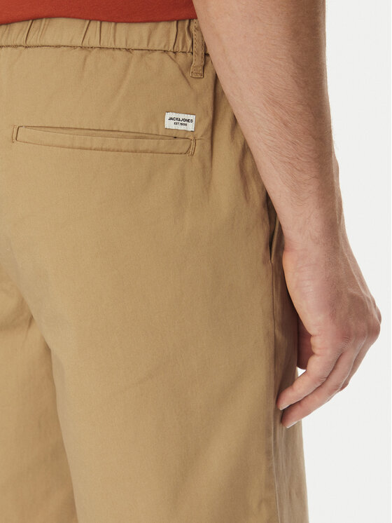 Jack & Jones Jack & Jones Bavlnené šortky Jaiden 12274983 Béžová Relaxed Fit