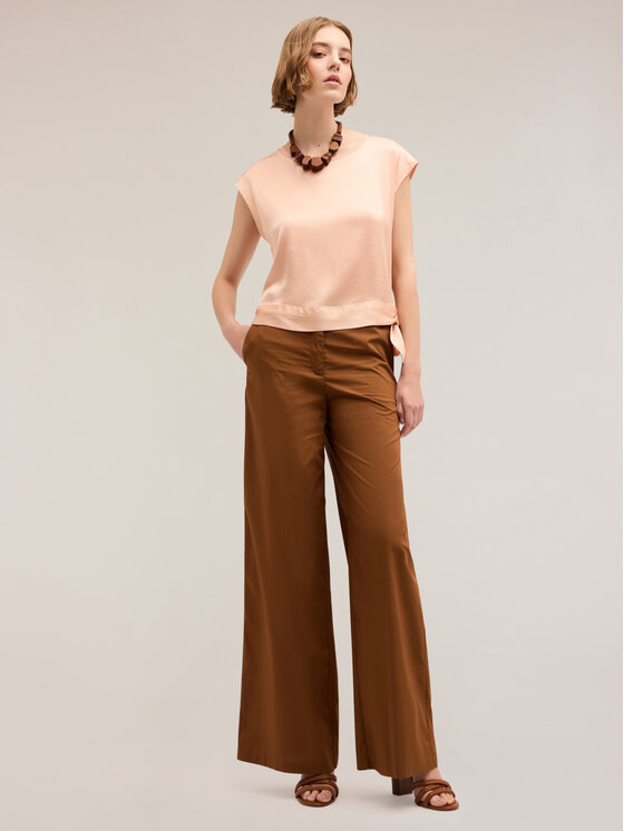 Motivi Motivi Pantaloni di tessuto P004Q003967N022 Marrone Over Fit