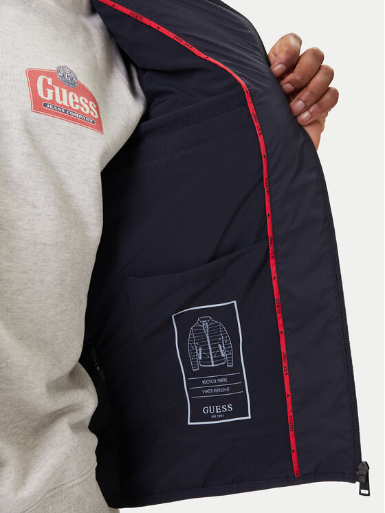 Guess Guess Μπουφάν μεταβατικό M6RL0I WJ242 Σκούρο μπλε Regular Fit