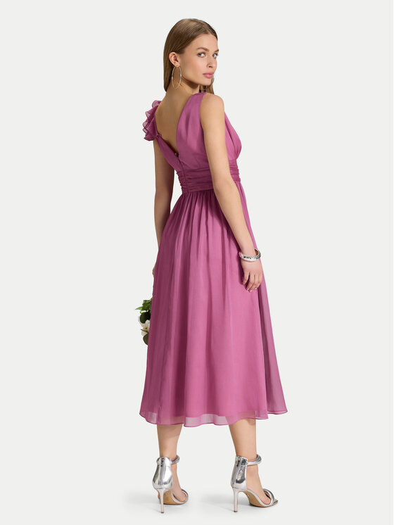 Swing Swing Cocktail obleka 5AJ07600 Roza Regular Fit