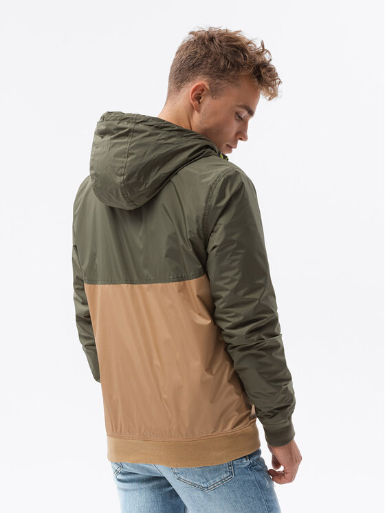 Ombre Ombre Bunda pro přechodné období C447 Zelená Regular Fit