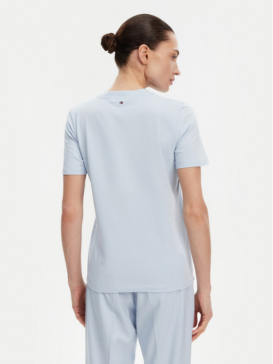 Tommy Hilfiger Tommy Hilfiger Tricou WW0WW45522 Albastru Regular Fit