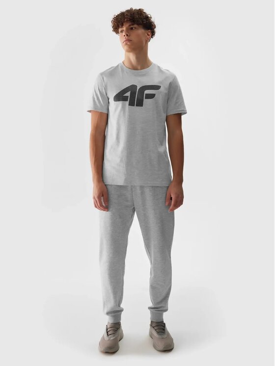 4F 4F Pantaloni da tuta 4FWSS24TTROM603-27M Grigio Regular Fit