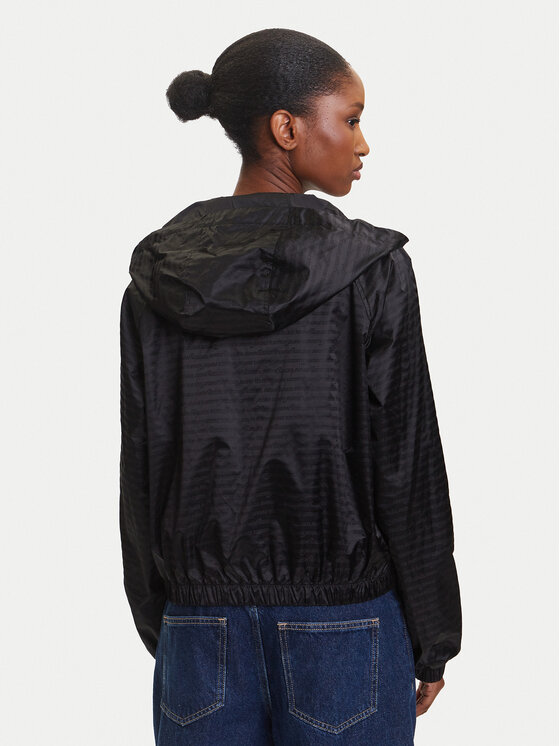 Tommy Jeans Tommy Jeans Geacă de vânt Jacquard DW0DW20952 Negru Relaxed Fit